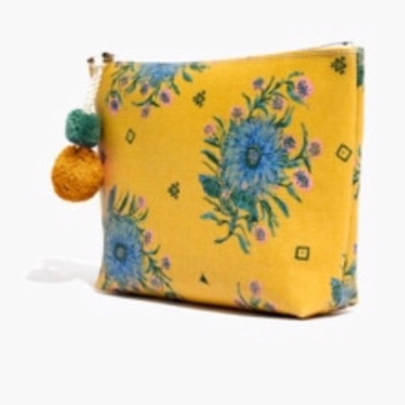 Madewell Floral Makeup Bag Pouch NWT - Picture 2 of 3